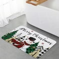 thumbnail image 5 of Christmas Kitchen Mat Rug Set of 2 Snowman Buffalo Xmas Tree Snowflakes White Runner Rug Anti-Fatigue Comfort Memory Foam Standing Mat Non-Slip Floor Door Mat for Bathroom Bedroom 18x30in+18x48in, 5 of 6