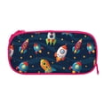 thumbnail image 3 of Vsdgher Spaceships and Stars Print Large Capacity Pencil Case Pouch with Zipper, Portable Aesthetic Big Capacity Pencil Cases Pen Office Travel Stationery Bag, 3 of 8