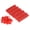 Red, variant on M Buder 100 Sets Numbered Cattle Ear Tags 1-100 Livestock Identification Card For Cow Pig Sheep Farm Animals Premium Plastic Anti-Drop Tags 2.09 inches / 5.3 cm Red