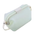 thumbnail image 2 of Silicone Lunch Box Contenedor de almacenamiento de alimentos Gran capacidad Gran capacidad Organizador de microondas plegable Bolsa de maquillaje para Verde claro, 2 of 9