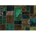 thumbnail image 1 of Ahgly Company Indoor Rectangle Oriental Turquoise Blue Modern Area Rugs, 5' x 8', 1 of 4
