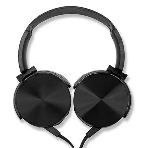 Casques de conception métallique moderne avec microphone filaire Réduction du bruit Casques supérieurs