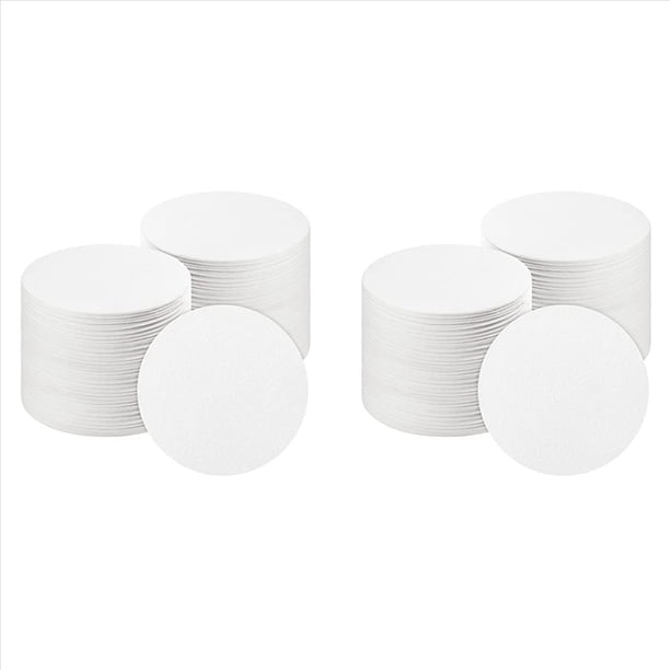 200 Hojas de Papel Redondo para Horno de Microondas, Papel para Estante, 4,7 Pulgadas, Fibra de CeráMica, Aislamiento de Papel, Manta de Fibra de CeráMica