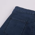 thumbnail image 5 of felwors Women's High Waisted Rolled Hem Distressed Jeans Ripped Denim Shorts (Blue, XXL), 5 of 8
