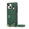 thumbnail image 3 of CCSmaller for iPhone 15 Plus Case with Card Holder for Women, Phone Case Crossbody with Wrist Strap & Removable Adjustable Shoulder Lanyard Cover for iPhone 15 Plus KB Green, 3 of 8