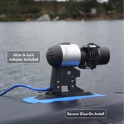 Bixpy Glue-On Fin Box Adapter for K-1 Motor–Universal Kayak & SUP Motor Mount, DIY Glue-On Installation for Inflatable Kayaks & Paddle Boards, 6 Shallow Water Draft, Waterproof & Corrosion-Resistant