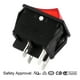 thumbnail image 3 of 2Pcs AC 20A/125V 22A/250V DPST 2 Posición Interruptor de Palanca de Luz Roja, 3 of 5