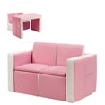 thumbnail image 2 of Costway Sillón Sofá Combinable para Niños en PVC Espuma Conjunto de Mesa y Silla Multifuncional Infantil, 2 of 9