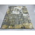 thumbnail image 4 of EORC Ivory / GOLD Hand Knotted Wool Transitional Modern Rug, 7' x 9', 4 of 8