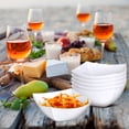 thumbnail image 6 of 50 Pcs Square Plastic Serving Bowls Disposable Snack Salad Bowl Small Party Candy Bar Containers Taco Bar Serving Dishes for Buffet Chips Fruit(White,16 oz), 6 of 13