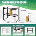 thumbnail image 2 of Organizador de cocina,Organizador de Encimera Soporte de Especias para Despensa,Organizador de Especias para Gabinete de Cocina,Estante de Utilizado para Vajilla para Cocina,Sala,Armario y Despensa, 2 of 7