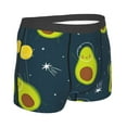 thumbnail image 3 of Kll Avocado In Space Men'S Cotton Boxer Briefs Underwear-Large, 3 of 9
