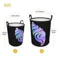 thumbnail image 5 of LNWH Laundry Basket, Black Magic Conch Pattern Foldable Laundry Hamper With Handles Waterproof, Medium Size, 5 of 8
