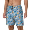 thumbnail image 2 of Haiem Cute Chickens and Flowers Mens Swim Trunks with Compression Liner 2 in 1 Swimming Shorts Stretch Swimwear Quick Dry,Board Shorts-XX-Large, 2 of 9