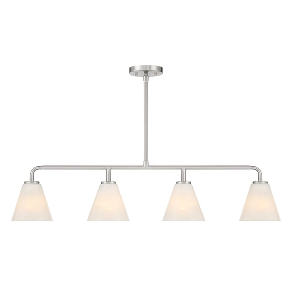 Blair 4-Light Linear Chandelier in Satin Nickel
