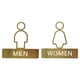 thumbnail image 2 of Letrero de baño Macarena Decoraciones Retro masculinas y femeninas Señalización de baño Placa de señalización para restaurantes 1 par, 2 of 8