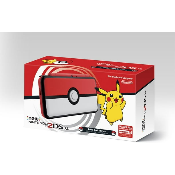 Nintendo New 2ds Xl Handheld Console Pokemon Poke Ball Edition Walmart Com Walmart Com