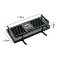 thumbnail image 3 of Rod Shower Rack Punch- Shower Caddy Shelves Slide Bar For Shower, Shampoo, Soap HolderSuitcase,with Stainless Steel Guardrail, Shower Shelves W, 3 of 5