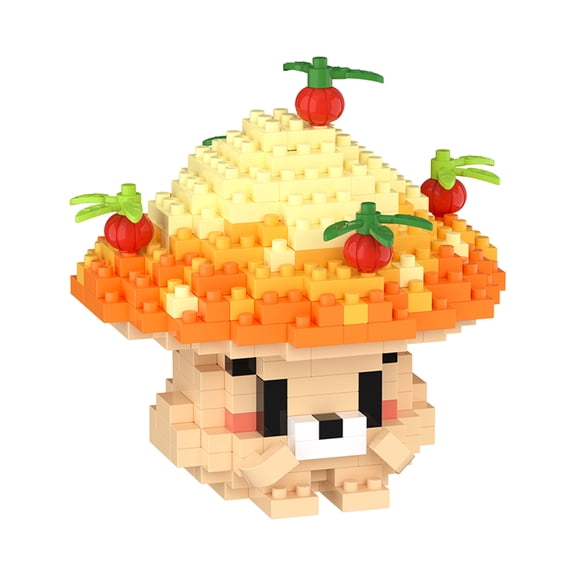 HZLKADAQ Charming Mushroom Building Blocks Set for Ages 8  - Colorful, Educational Toy Model - Perfect for Halloween, Thanksgiving, Christmas & Birthday Gifts