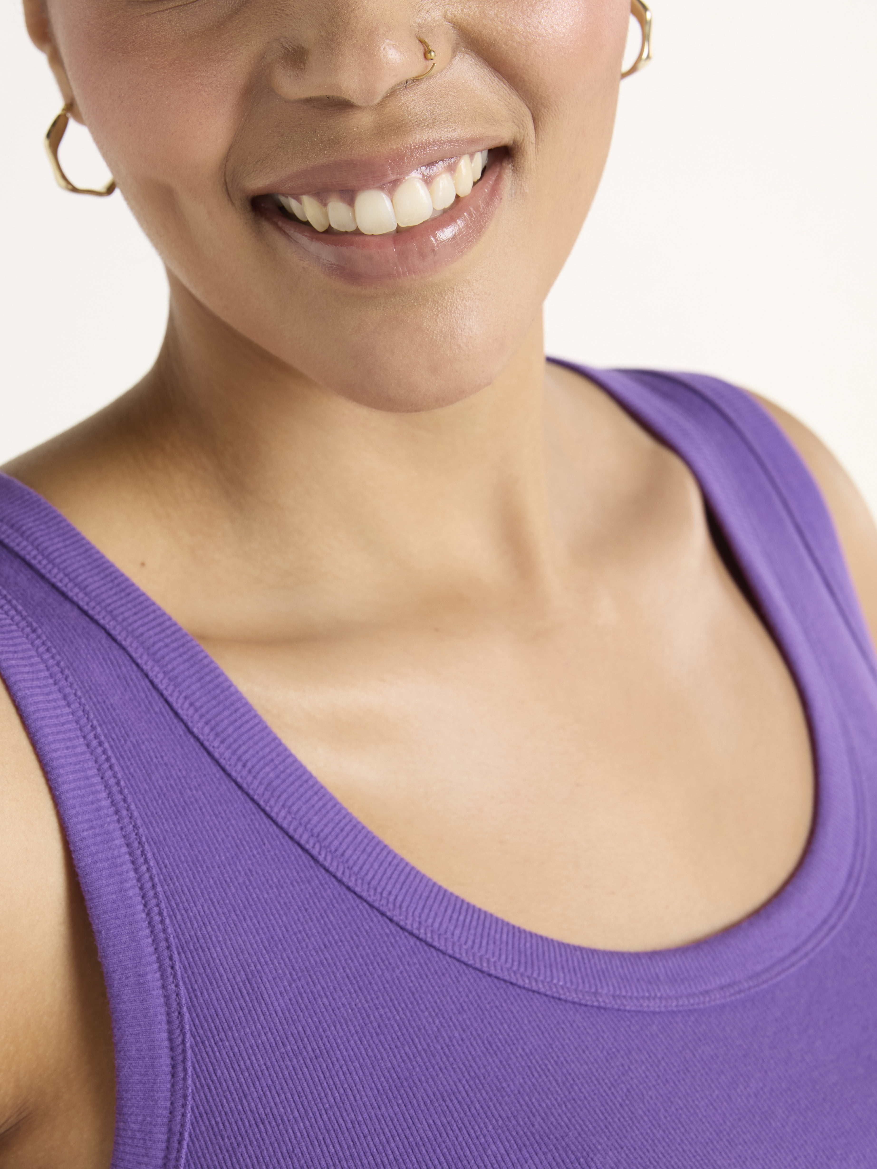 Terra & Sky Women's Plus Size Scoop Neck Ribbed Tank Top