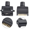 thumbnail image 4 of Heavy Duty 7 Pin Flat Trailer Plug and Socket Set Ensures Secure Connection, 4 of 7