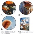 thumbnail image 3 of Designart "Floral Grazing Cow II" Animals Floater Framed Canvas Art Print, 3 of 7
