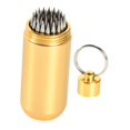 thumbnail image 4 of Herramienta para reparar puntas de tacos de billar, forma de punta de taco, portátil, profesional, de aluminio, resistente. Oro, 4 of 8