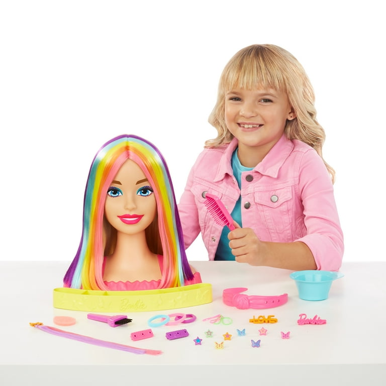  Barbie Tie-Dye Deluxe 21-Piece Styling Head, Blonde