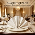 thumbnail image 2 of 12 Pack Jacquard Cloth Napkins, Washable and Reusable Table Dinner Napkins for Restaurant, Weddings and Parties Polka Dot 20x20inch, 2 of 6
