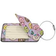 thumbnail image 2 of Gaeub Cartoon Donuts Print Luggage Tag for Suitcase, Travel Leather Bag Tags Identifiers Privacy Cover ID Label with Durable Steel Loop for Women Men Kids Girls Travel-2 PCS, 2 of 5