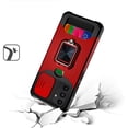 thumbnail image 3 of For Samsung A14 5G Multi-Functional Card Magnetic Ring Stand Hybrid Camera Case Cover - Red, 3 of 3