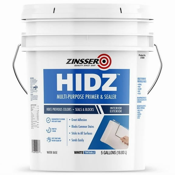 5 gal Zinsser 373694 White HIDZ Multi-Purpose Primer & Sealer
