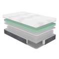 thumbnail image 4 of JERFIT 12 Inch Twin Hybrid Mattress, Medium Firm Gel Memory Foam Pocket Innerspring, Cooling Green Tea Infusion, Mattress in a Box, Breathable Cover, CertiPUR-US Certified, 4 of 10