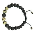 thumbnail image 1 of Bracelets Assortis Mode Réglable Noir Mat Roches Diffuseur Bracelet Perles de Prière Femmes Accessoires Cadeaux pour Hommes Balmatin, 1 of 6