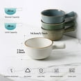 thumbnail image 7 of ALOFMO 28oz Stoneware French Onion Soup Bowls Set of 4 with Handle, Multi-Color Glazed Bowls, Microwave & Dishwasher Safe for Home Kitchen, 7 of 7