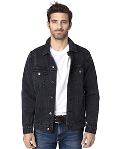 mens black denim jacket style