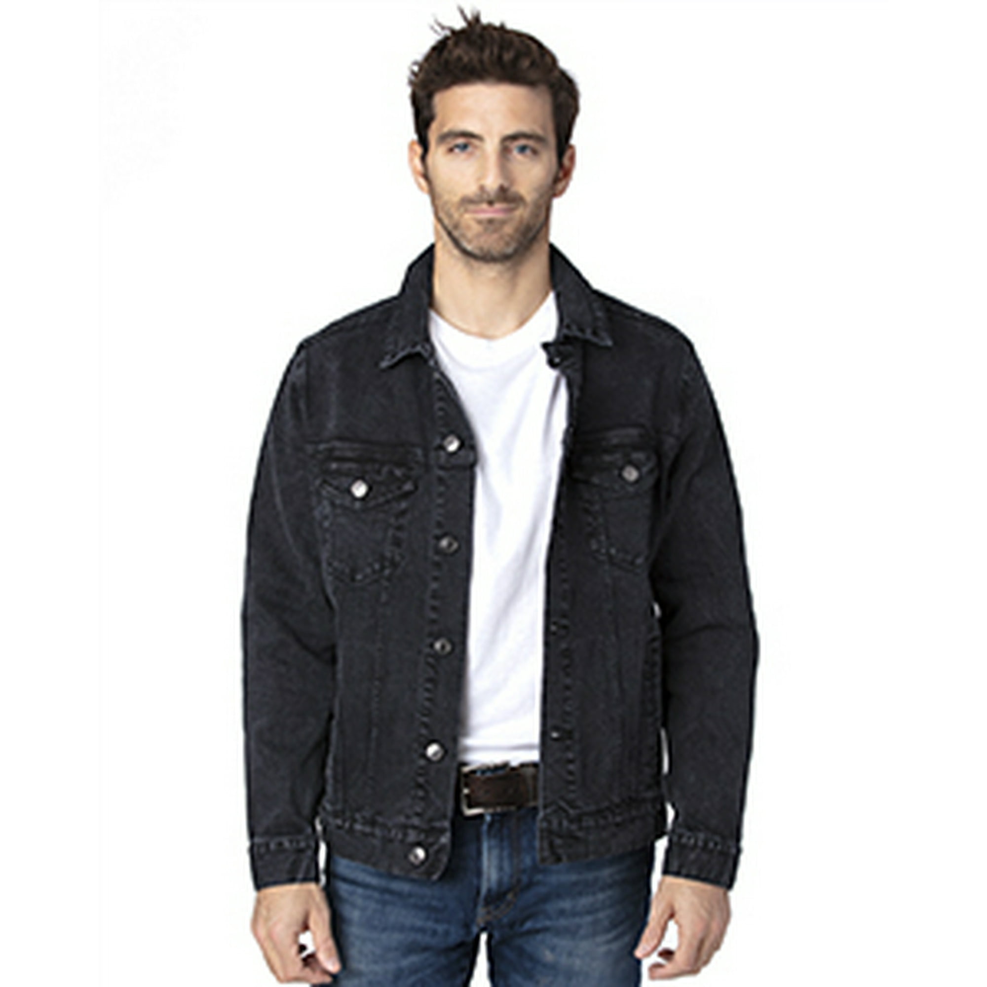 Men's Denim Jacket BLACK DENIM - | Walmart