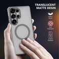 thumbnail image 5 of GALAPROX Magnetic Compatible with Samsung Galaxy S25 Ultra Case 6.8'', Stylish Slim Translucent Matte Protective Cover with Screen Protector 6.8'' 2025-Titanium Gray, 5 of 8