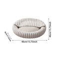 thumbnail image 2 of CSStudio Cozy Hooded Round Pet Bed, Soft Semi-Enclosed Cat Dog Bed, Double Sided Warm Calming Nest Bed for Small Medium Dogs & Cats, Anti- Winter Sleeping Cushion, 2 of 5