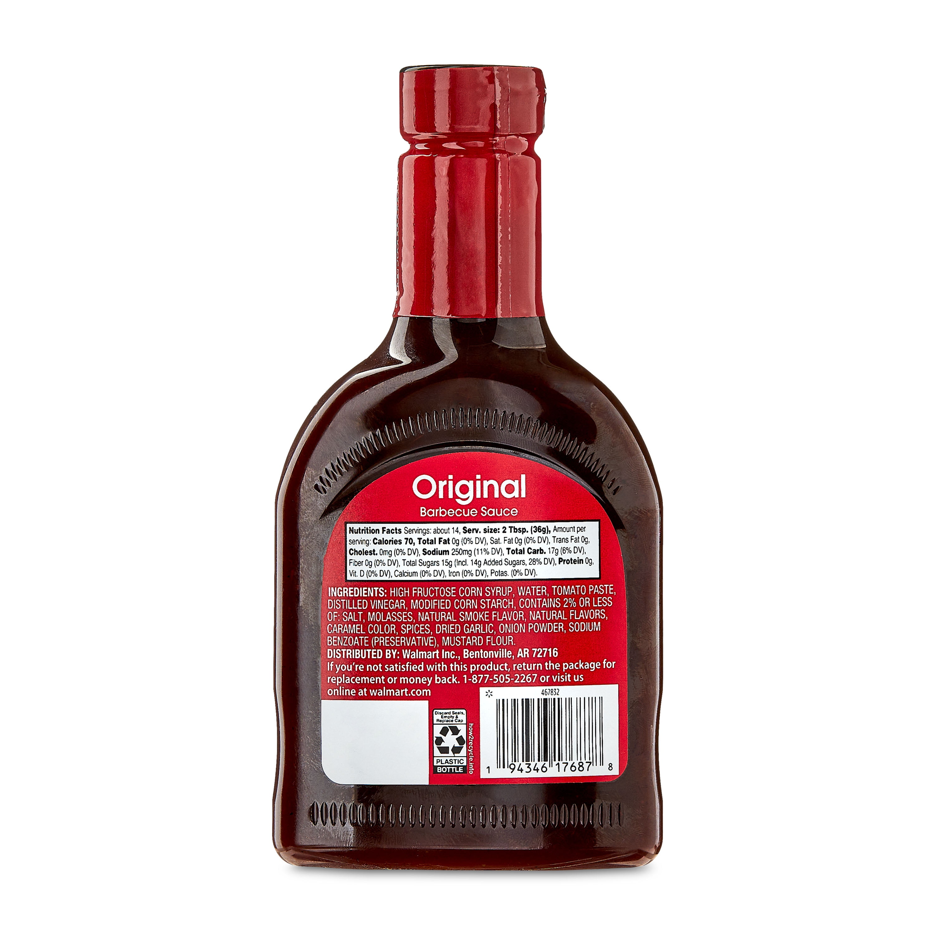 Great Value Original Barbecue Sauce, 18 fl oz