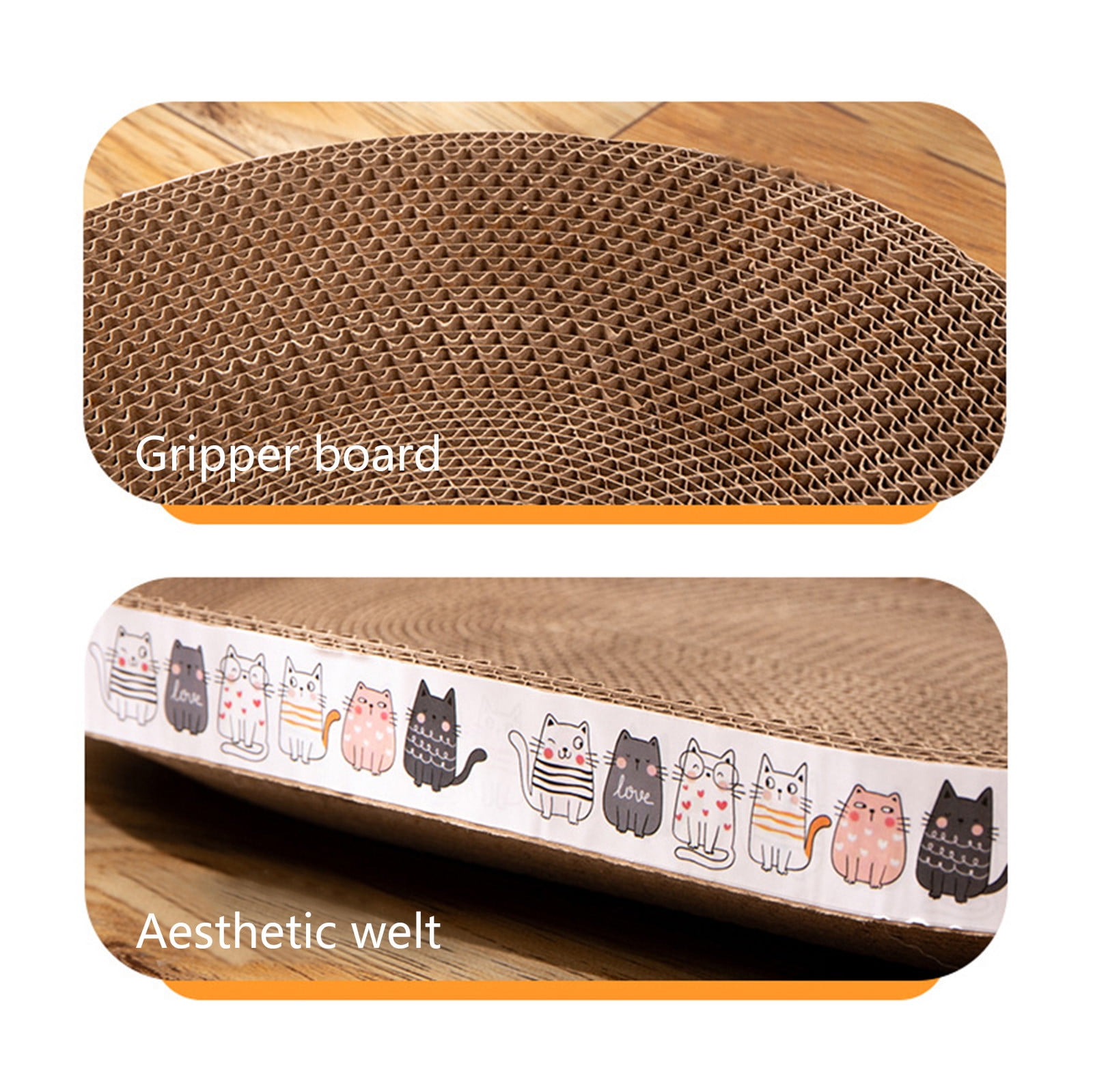 YZEGDCH Cat Scratching Board Cardboard Scratching Board for Indoor Cats Pet Supplies Cat Chair Scratch Board for Large Cats Scratcher Lounge