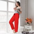 thumbnail image 6 of Picia Red Womens Soft Woven Cotton Elastic Waistband Sleep Pajama Pant Lounge Sleep Pant With Pockets And Drawstring-XX-Large, 6 of 9