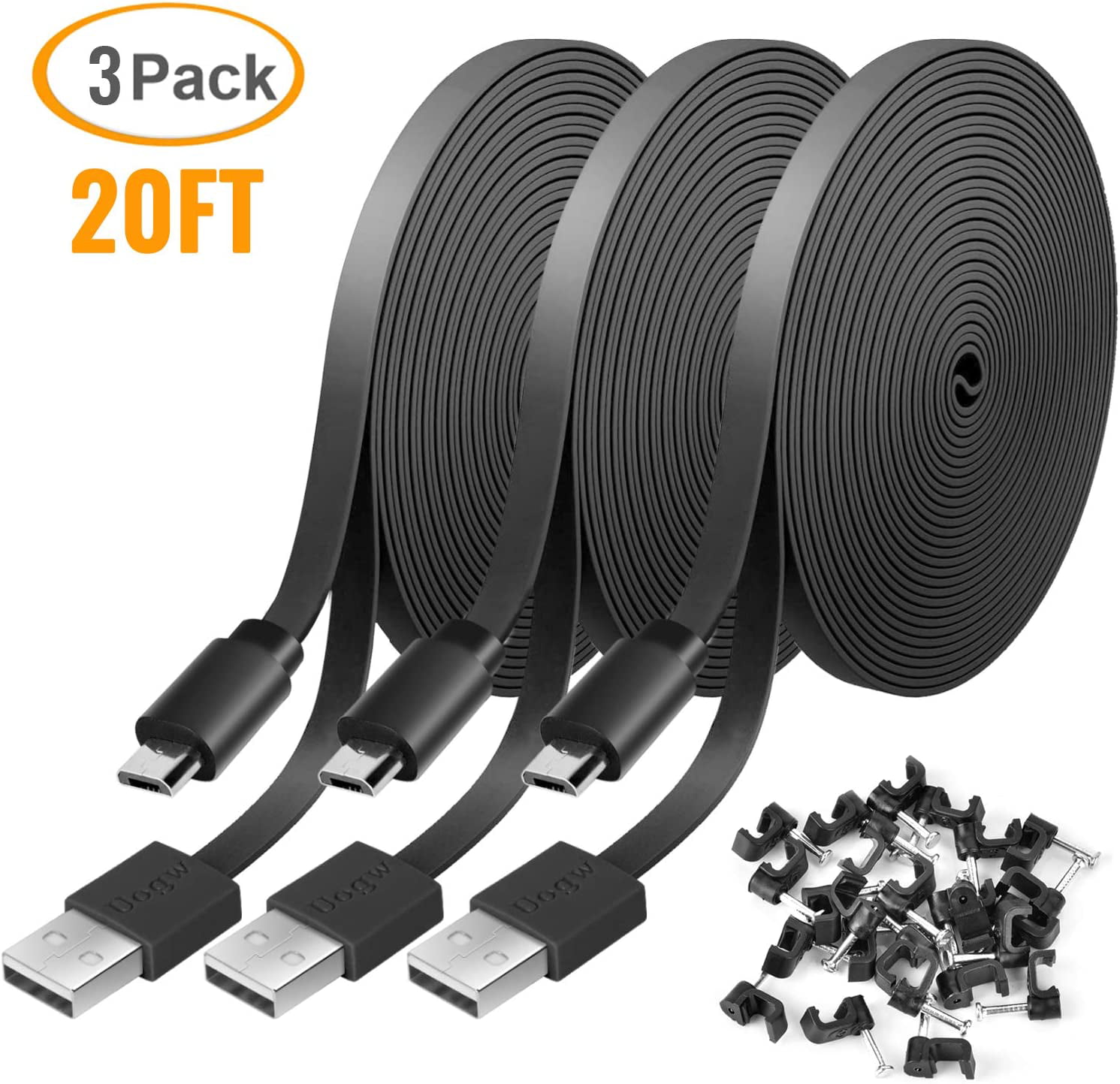 For Wyze Cam Pan Mounting Kit 2 Pack Security Wall Mount W 26FT Charging Cable C 