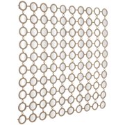 DecMode 40 x 40 Gold Geometric Wall Mirror with Grid Pattern