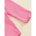thumbnail image 7 of FEORJGP Toddler Baby Girls 3 Piece Basic Outfits 0 3M 6M 12M 18M Infant Long Sleeves Romper Solid Color Ribbed Jumpsuits and Elastic Pants Headband Kiasual Cute Clothes for Spring Fall Daily, 7 of 7