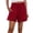 Wine, variant on TrendOFT Women's Shorts Casual Summer Smocked Elastic Waist Comfy Detail Beach Lounge Shorts Women Athletic Shorts Hot Pink M