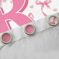 thumbnail image 4 of Castle Fairy Girls Alphabet R Curtains Pack of 2 (42x84 Each),Personalized Initial Curtains Blackout,Pink Bow Bedroom Curtains,Ultra Soft Home Decor, 4 of 6