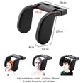 thumbnail image 4 of Car Headrest for Children Adults, Pillow Neck Support Car Seat Adjustable (Black), 4 of 6