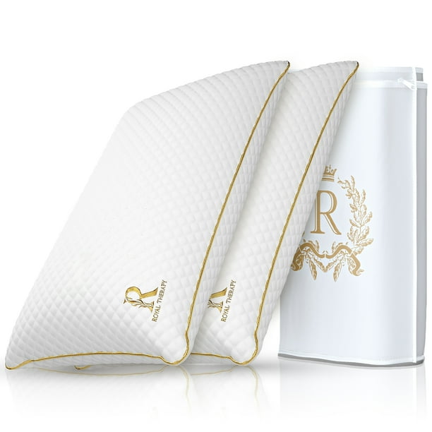 ROYAL THERAPY King 2Pack Memory Foam Pillow, Adjustable Shredded Bed