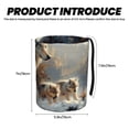 thumbnail image 3 of Naloa Wolf Family Winter Wonderland Car Trash Can Garbage Car Accessories Trash Can Car Waste Bin for for Driver and Passenger Any Vehicle, 3 of 7